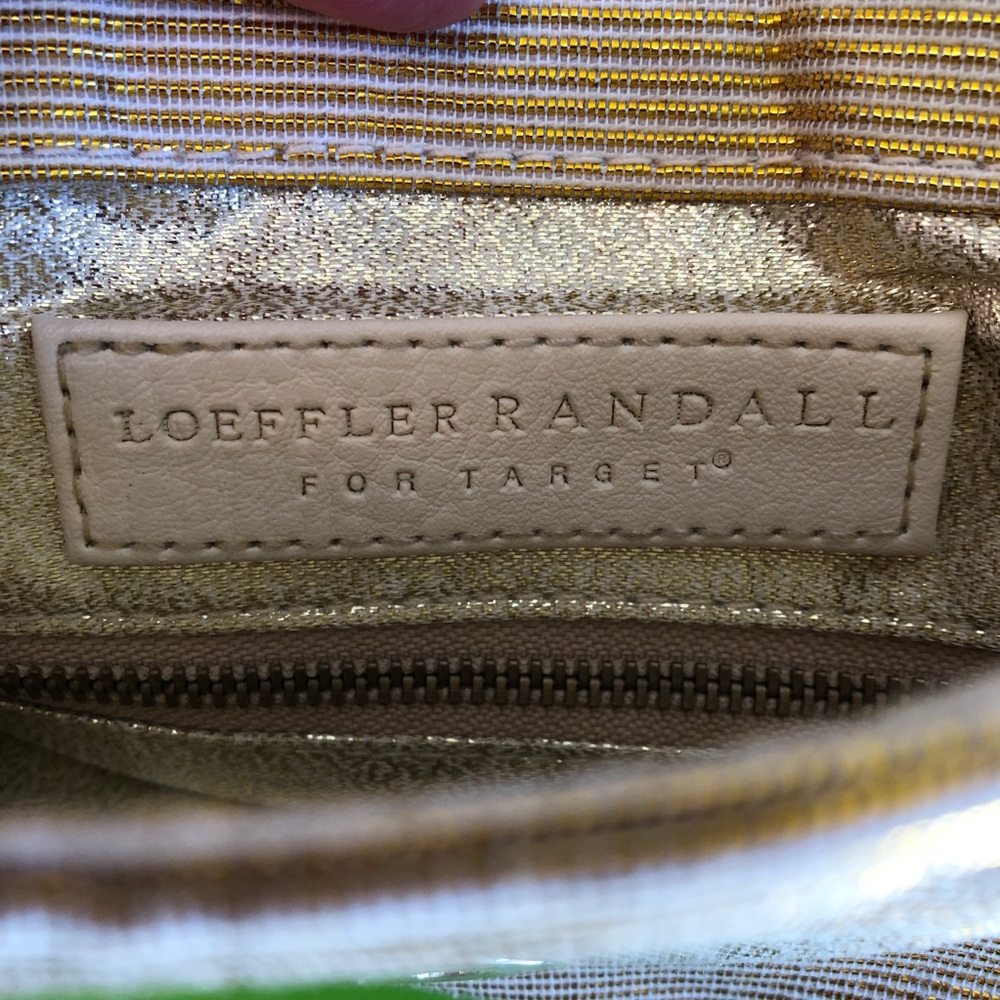 Loeffler Randall for Target Gold and White Purse - Picture 6 of 9